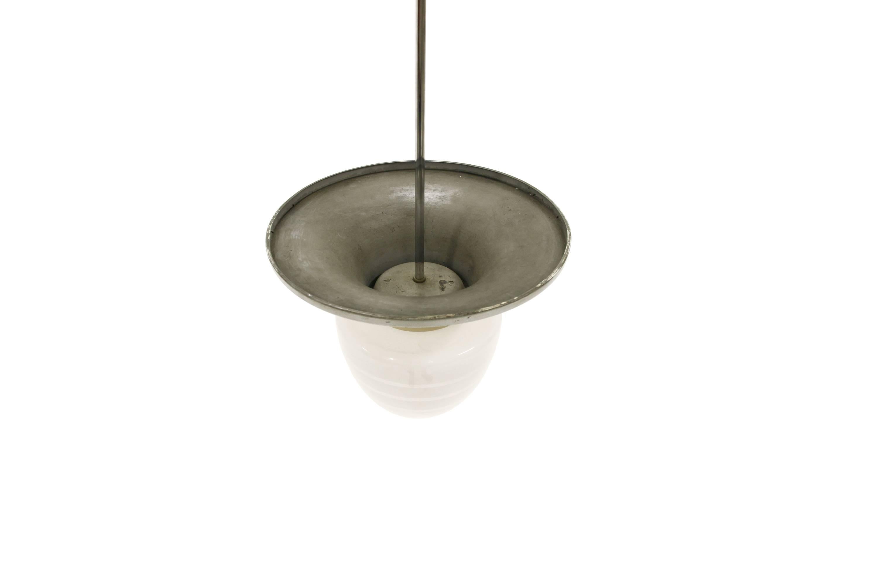 Swedish Functionalist Ceiling Light by Bolmarks, Sweden, 1930s For Sale