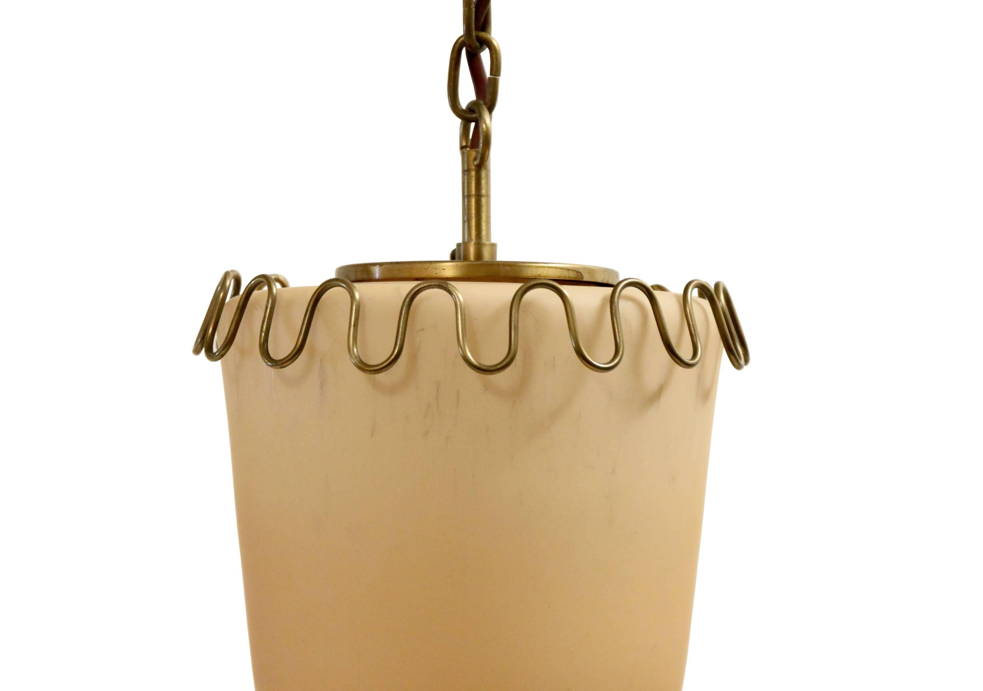 Swedish Art Deco Hallway Light in Brass, Sweden, 1930s