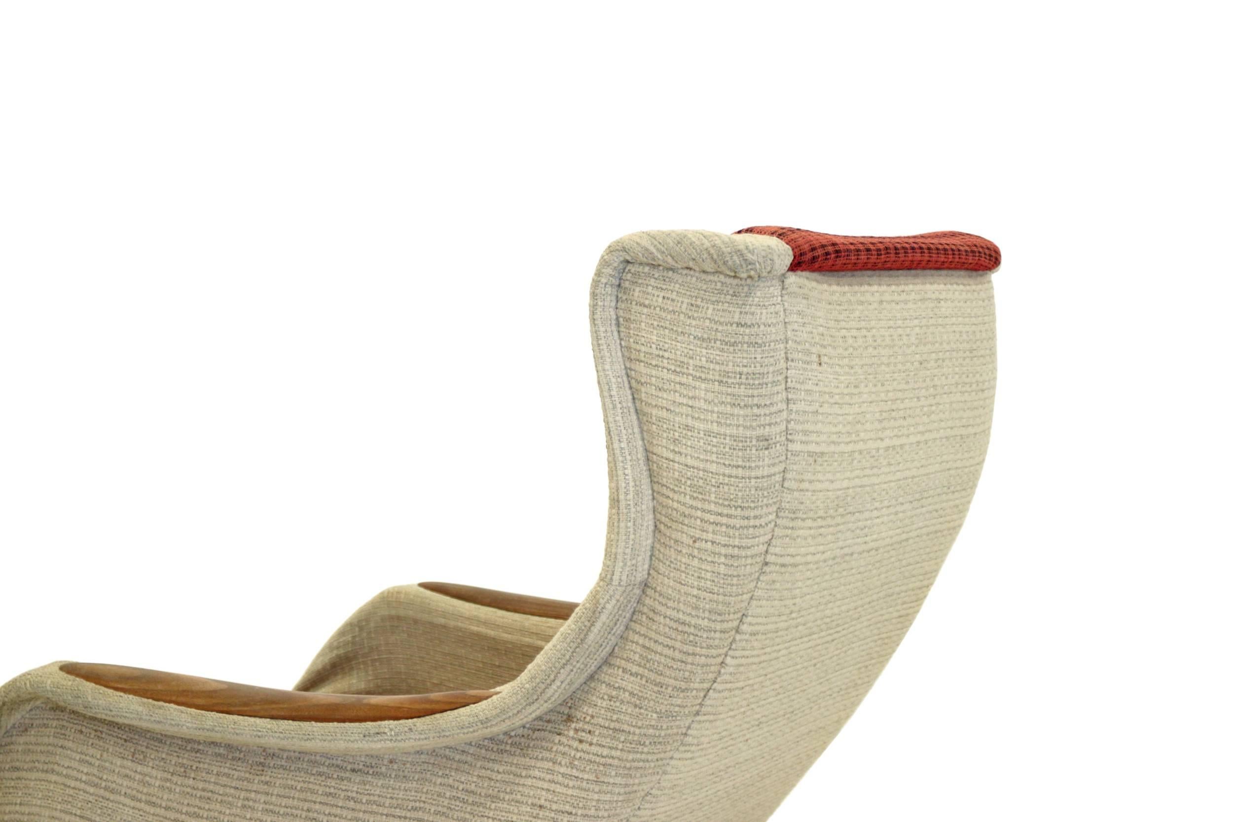 Mid-20th Century Rare Lounge Chair by Rolf Hesland