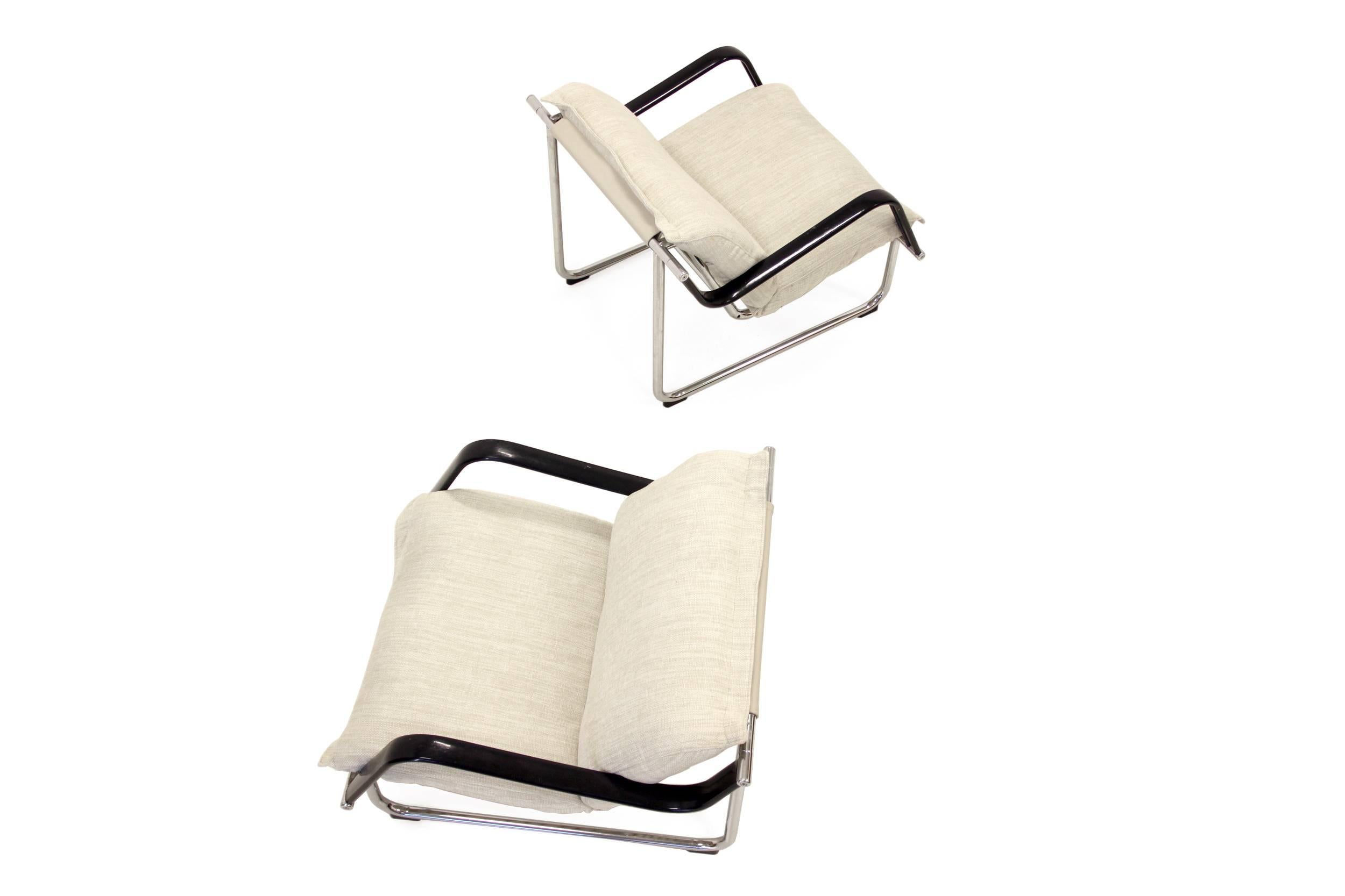 Finnish Pair of Lounge Chairs by Yrjö Kukkapuro