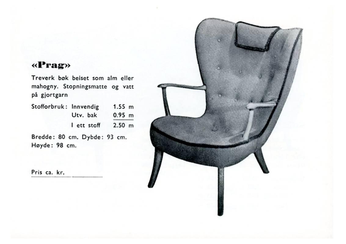'Prag' Lounge Chair by Acton Schubell and Ib Madsen, 1950s 2