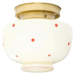 Scandinavian Mid-Century Flush Mount Ceiling Light, 1950s