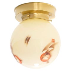 Scandinavian Mid-Century Flush Mount Ceiling Light, 1950s