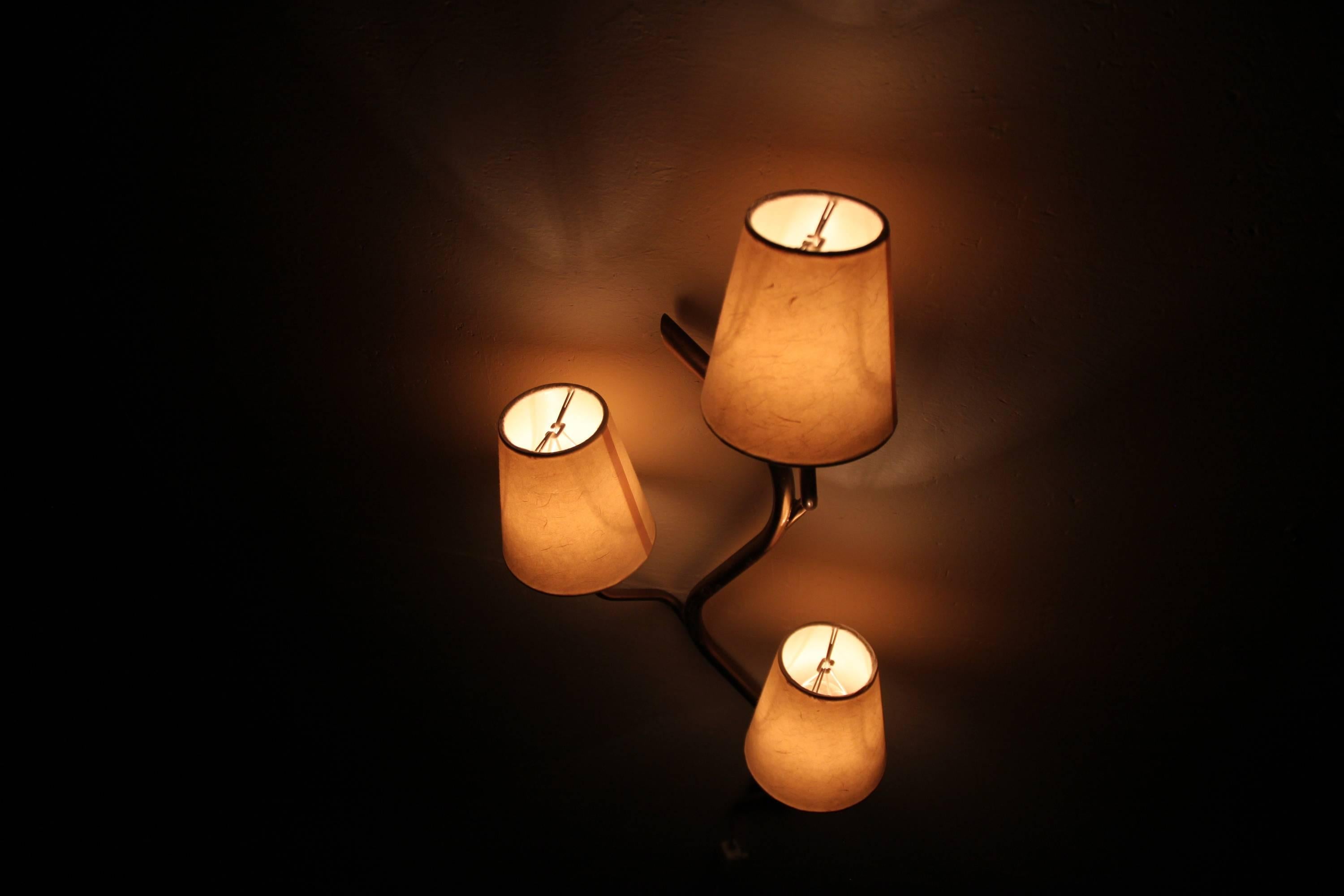 Large Midcentury Wall Light by Astra, Norway, 1960s 3