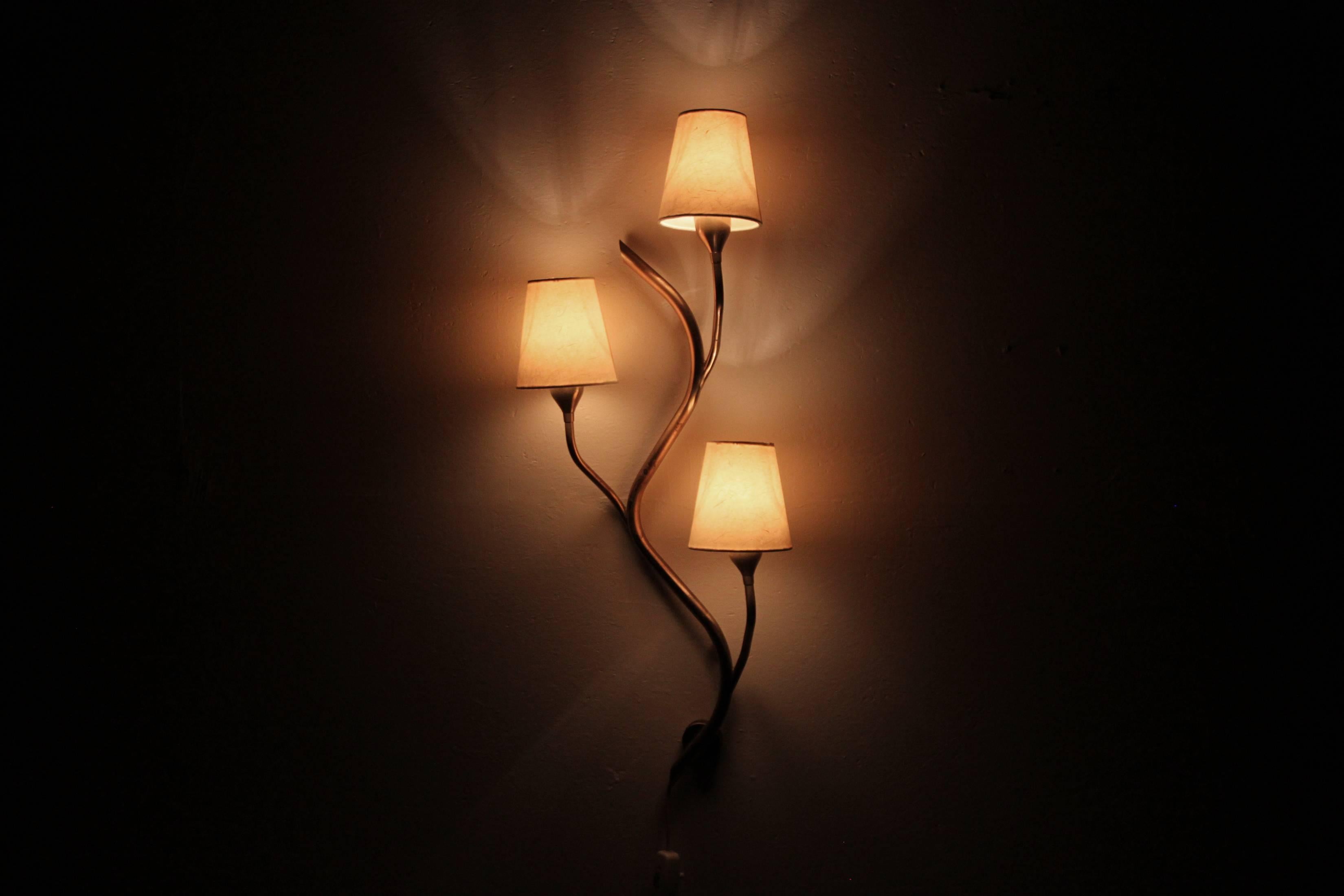 Large Midcentury Wall Light by Astra, Norway, 1960s 1