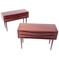 Arne Vodder Rosewood Bedside Tables