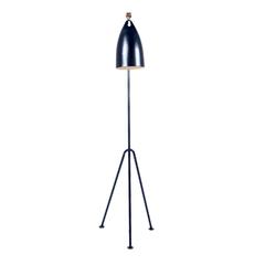 Original Black Greta Grossman Grasshopper Lamp