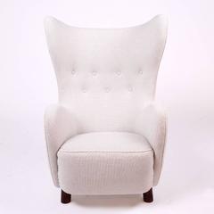 Mogens Lassen Wingback Chairs