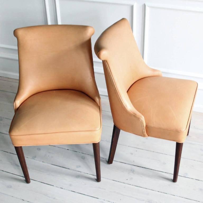 20th Century Frits Henningsen, Pair of Side Chairs