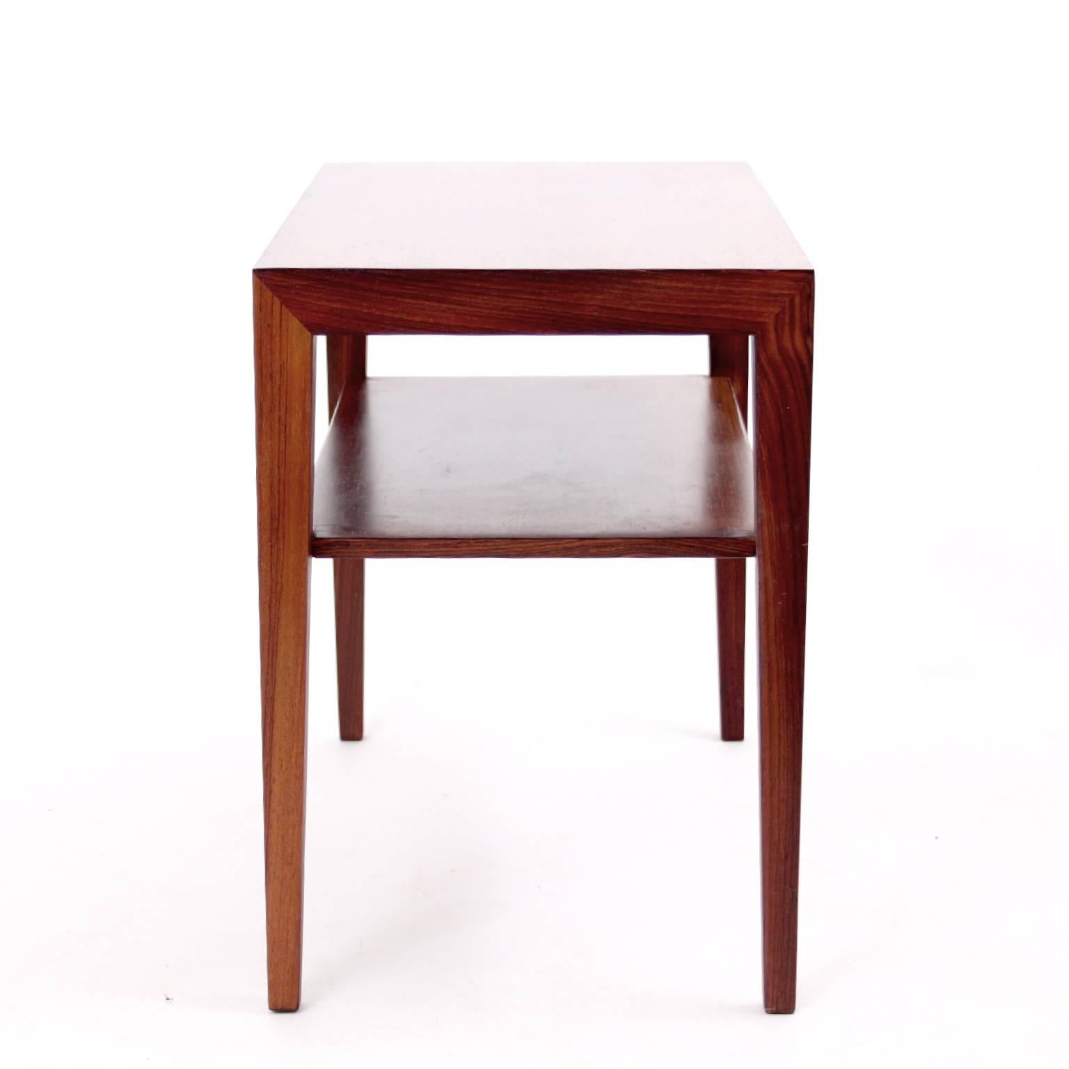 Danish Severin Hansen Pair of Rosewood Side Tables 1960s