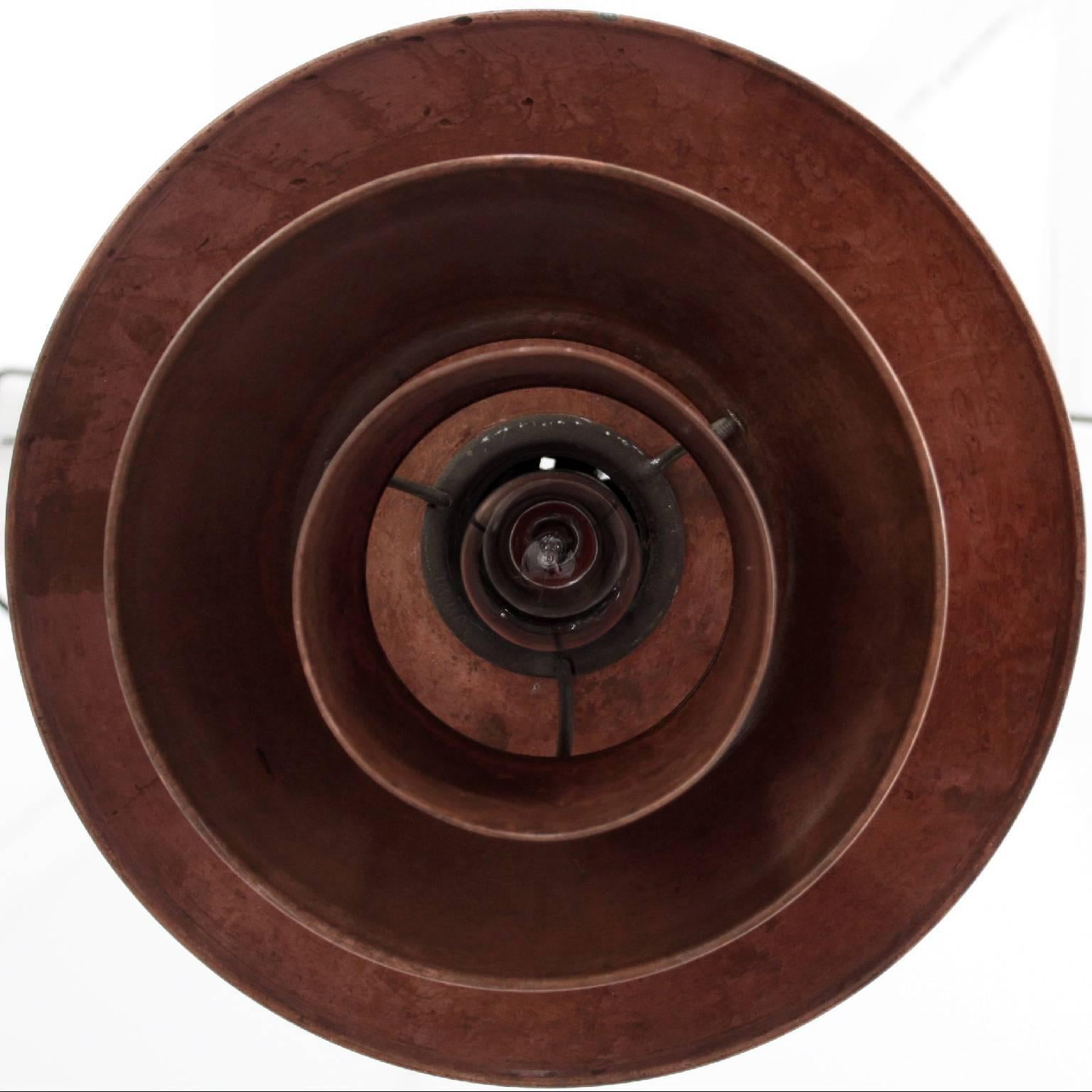 Danish Poul Henningsen - Pair of PH 3/3 Copper Pendant