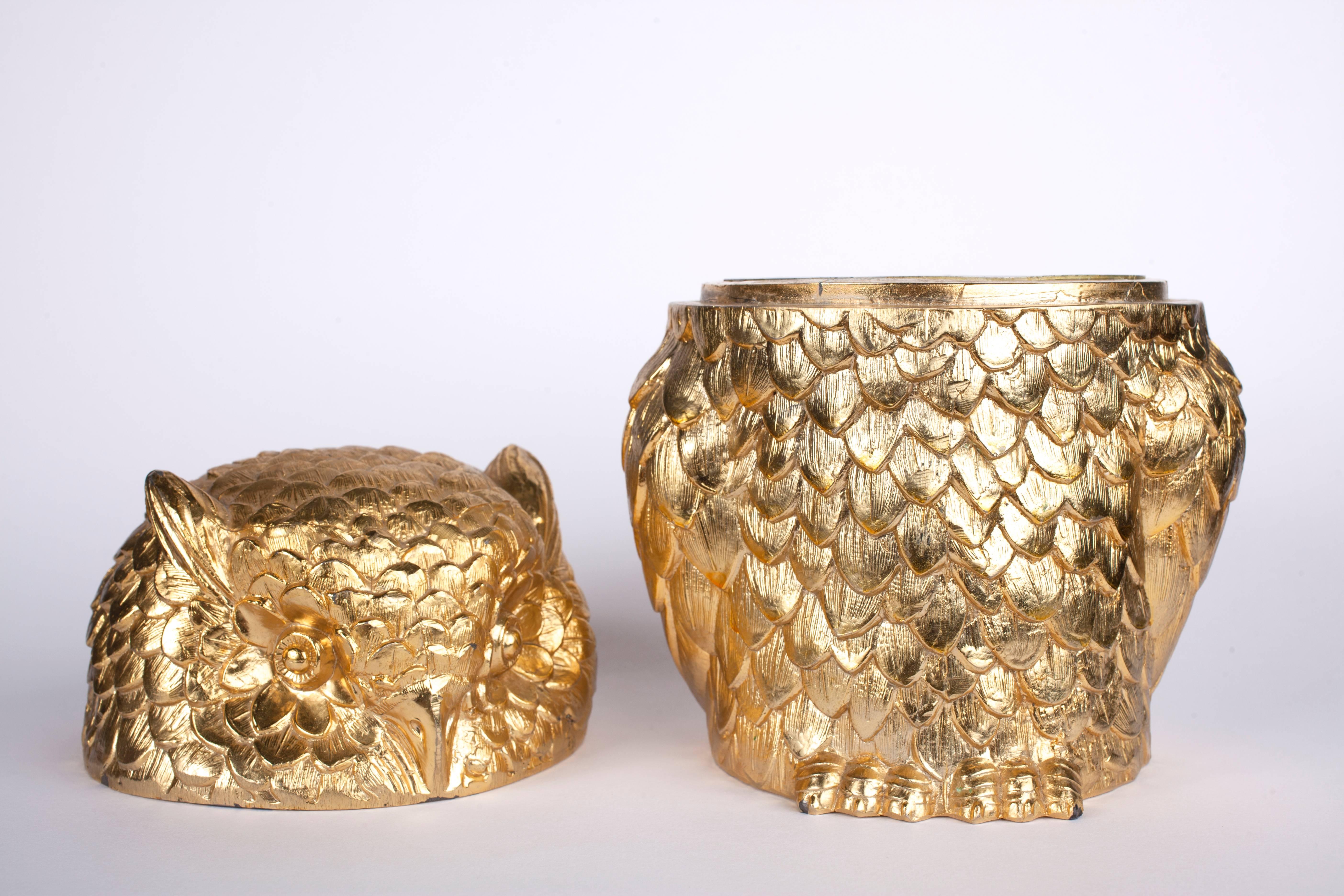 Italian Owl Ice Bucket by Mauro Manetti In Excellent Condition For Sale In Brighton, East Sussex