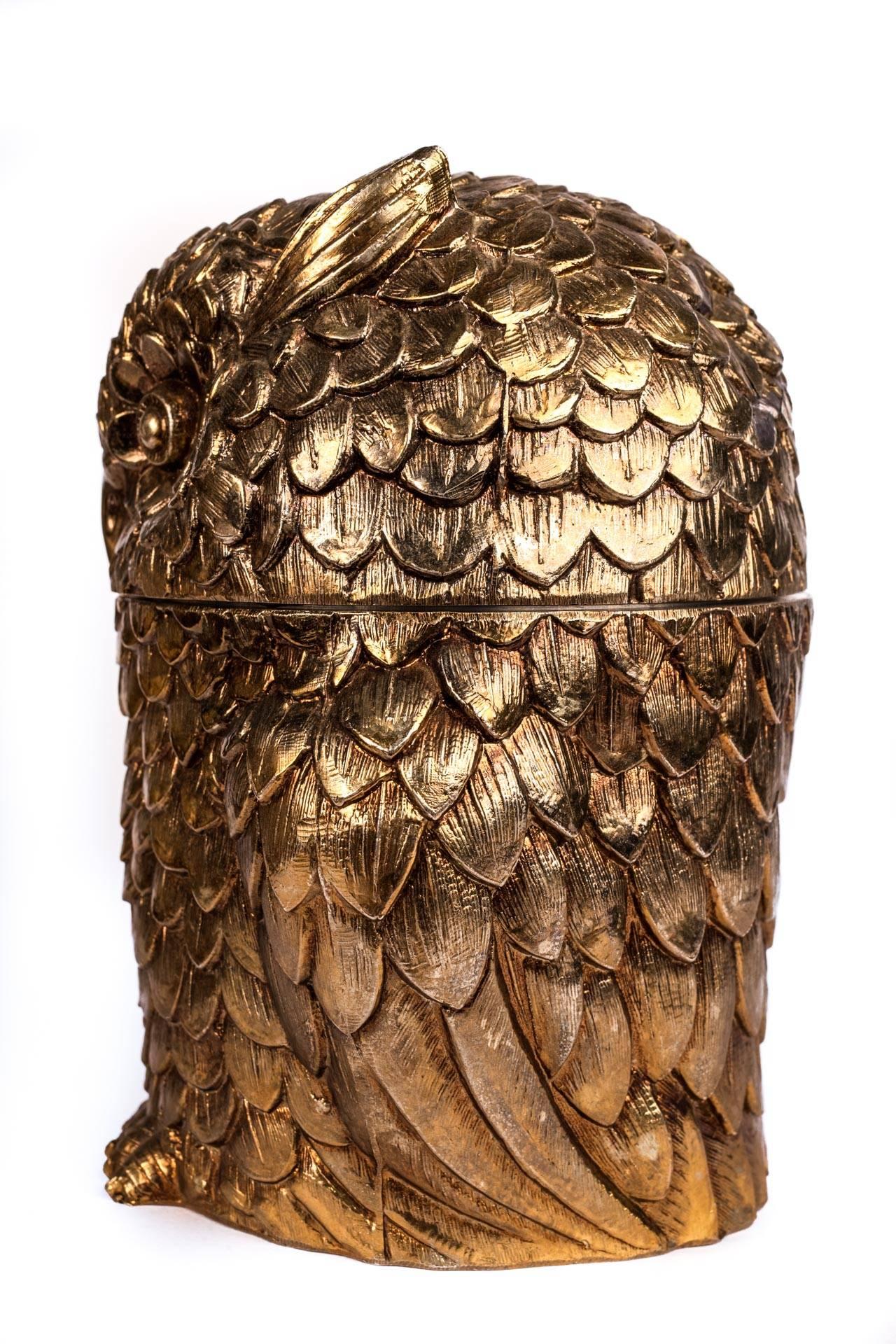 Italian Owl Ice Bucket by Mauro Manetti For Sale