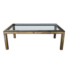 Bernhard Rohne for Mastercraft Brass Acid Etched Dining Table