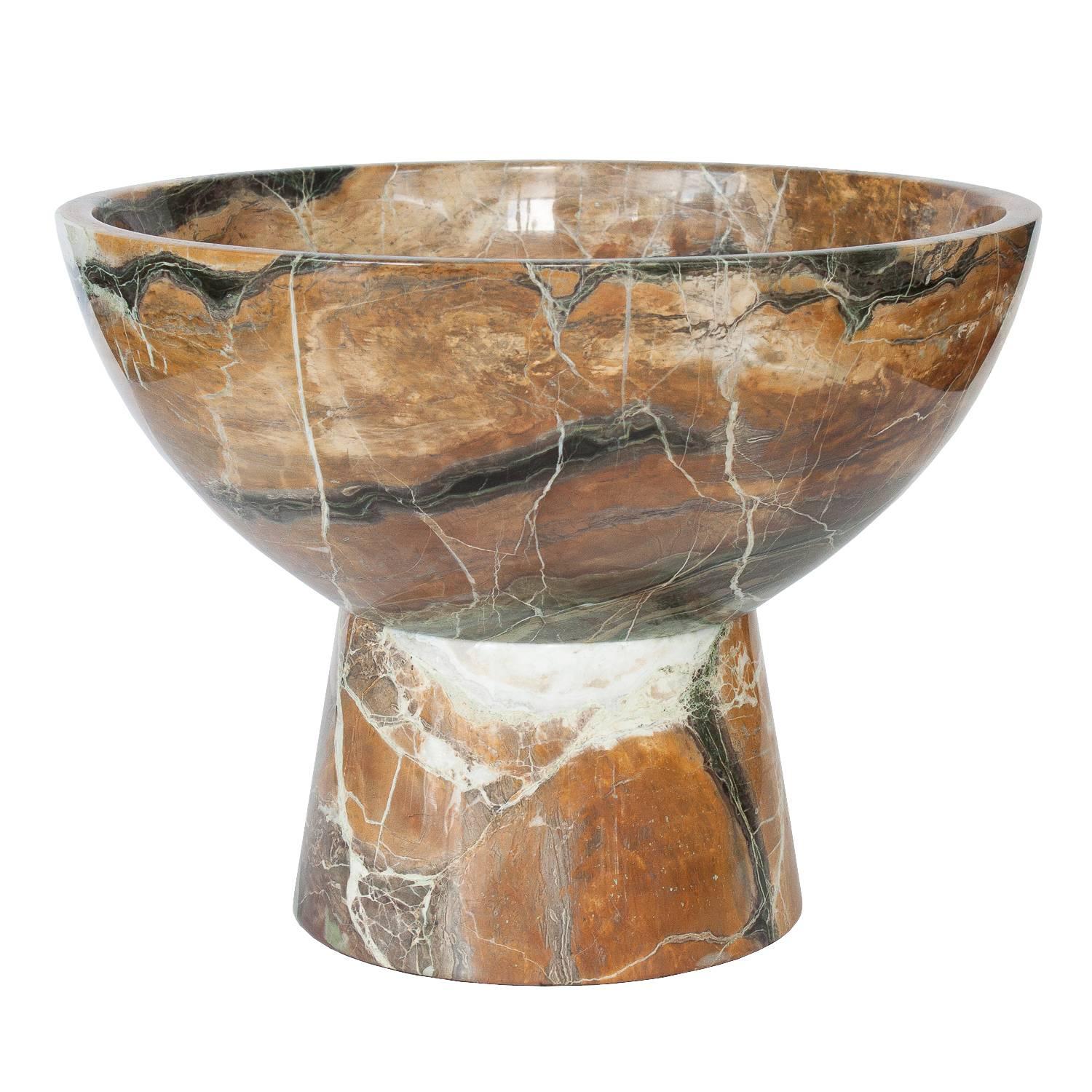 Monumental Marble Stone Pedestal Bowl at 1stDibs marble pedestal bowl