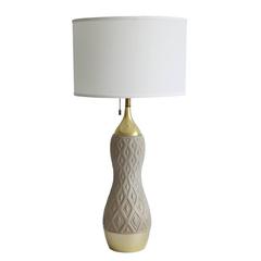 Gerald Thurston Ceramic Brass Table Lamp for Lightolier