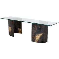 Paul Evans PE 24 Brutalist Welded Pedestal Table