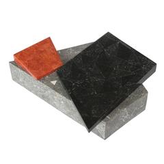 Maitland-Smith Asymmetrical Tessellated Stone Box