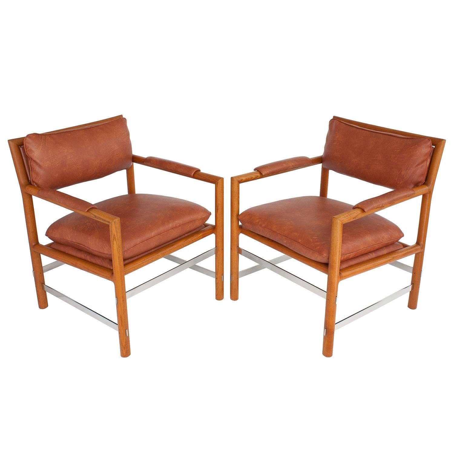 Pair of "Edward's Chairs" by Edward Wormley for Dunbar