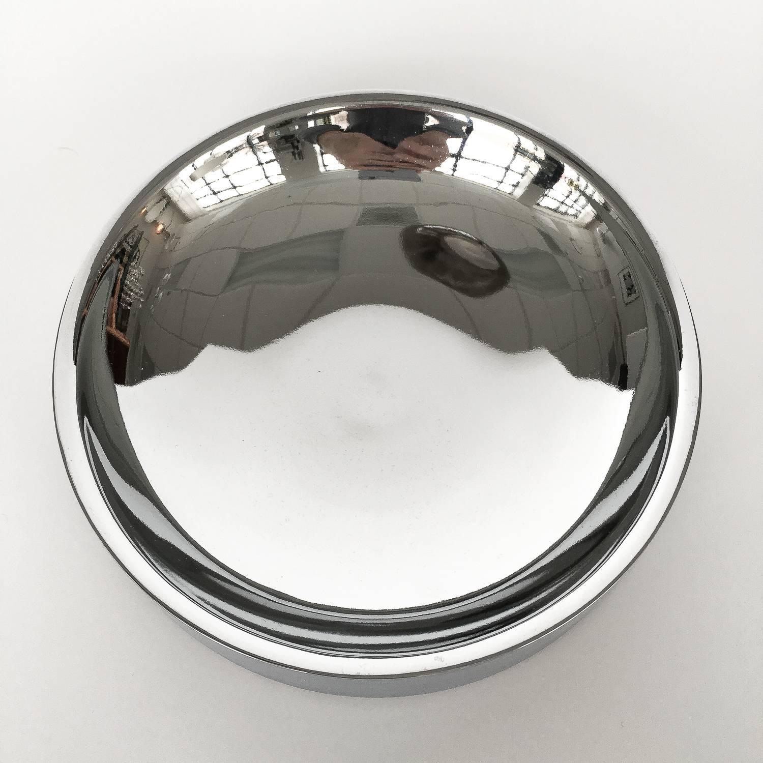 American Chrome Modernist Scoop Catchall Bowl by TSAO Designs