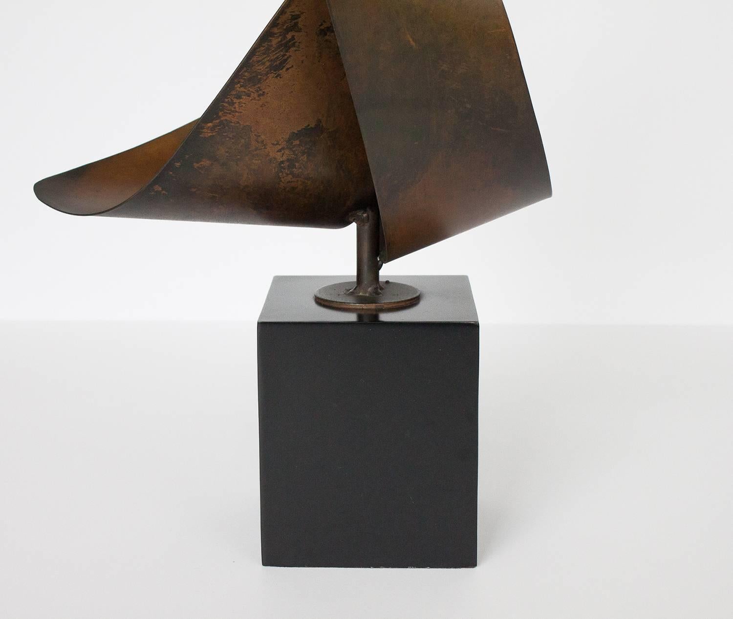 Mid-20th Century Harry Balmer Brutalist Ribbon Table Lamp for Laurel