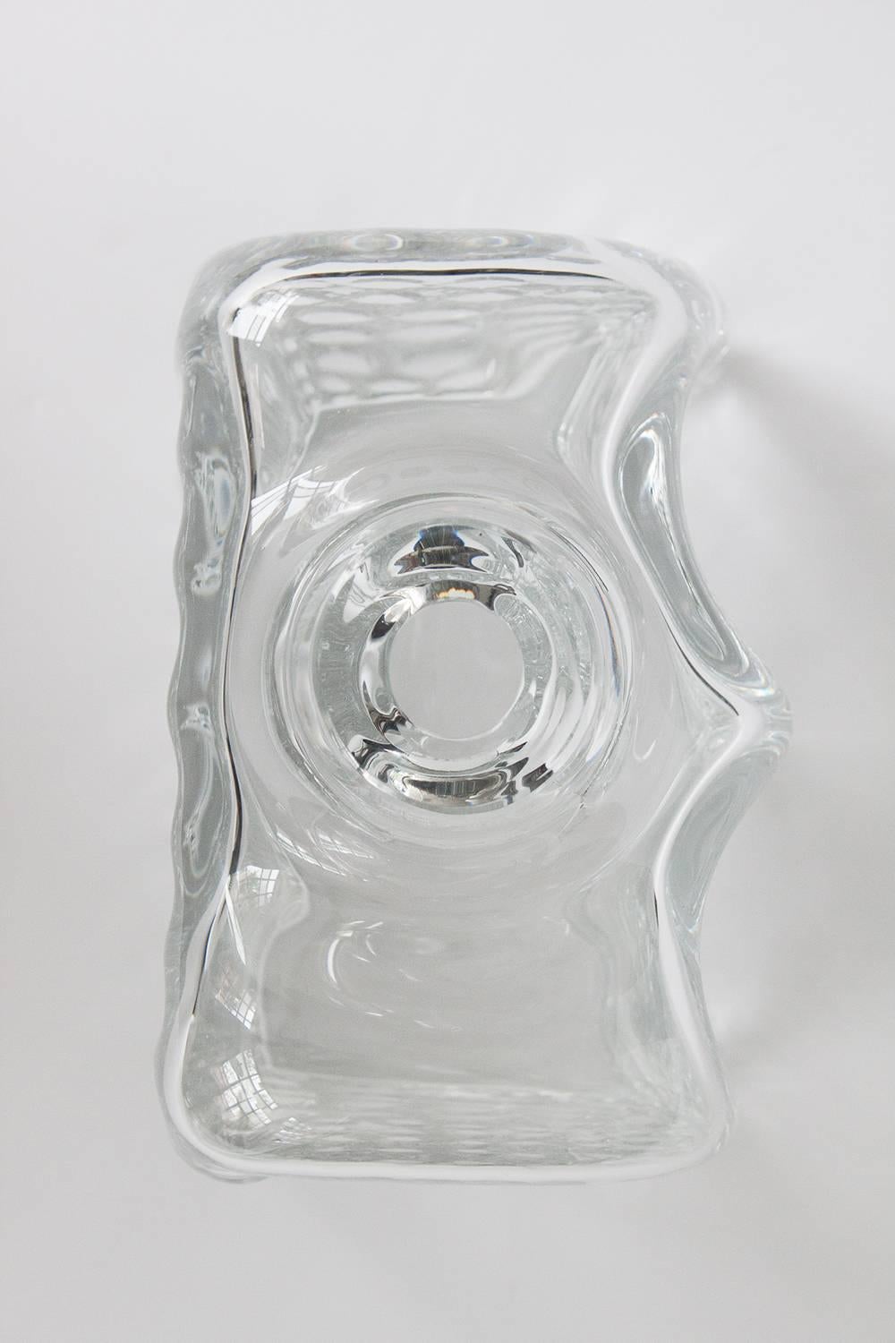 Blown Glass Willem Heesen Manhattan Series Glass Vase for Leerdam Unica