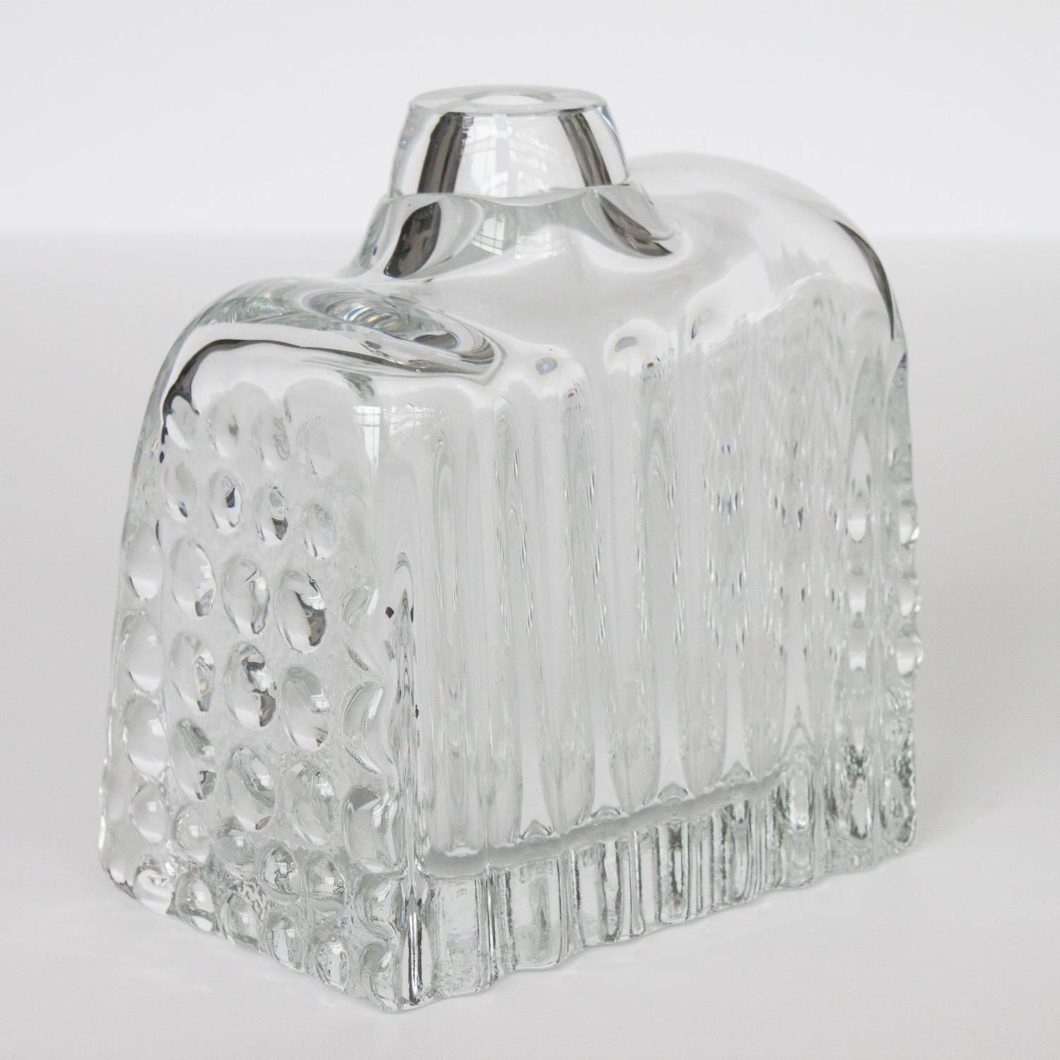 Willem Heesen Manhattan Series Glass Vase for Leerdam Unica In Excellent Condition In Chicago, IL
