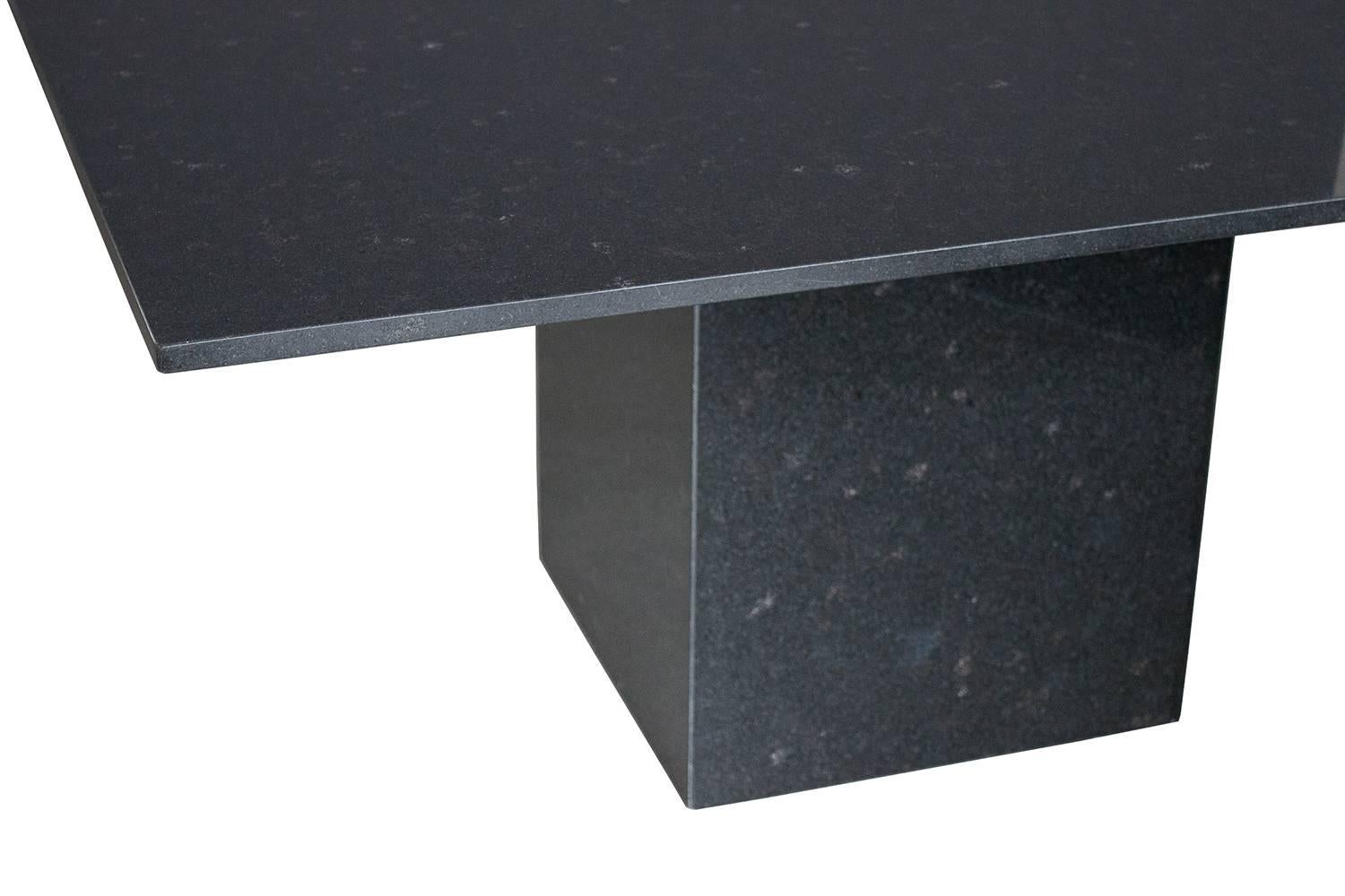 square granite dining table