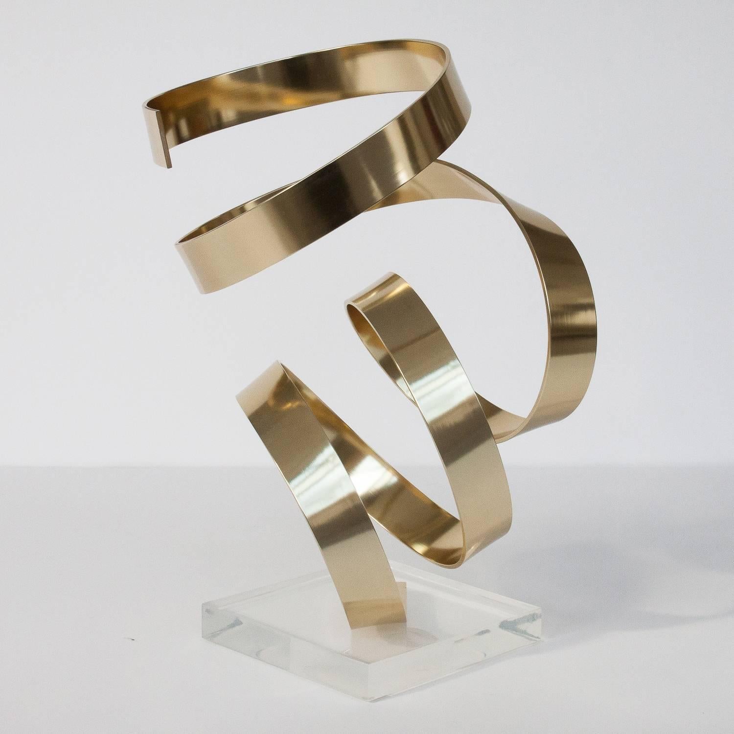 Anodized Dan Murphy Abstract Ribbon Sculpture