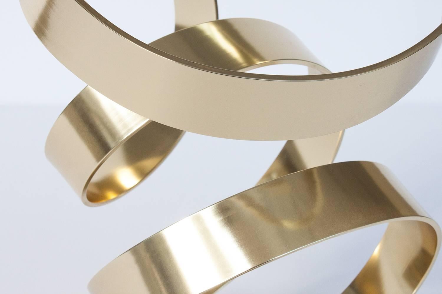 Aluminum Dan Murphy Abstract Ribbon Sculpture