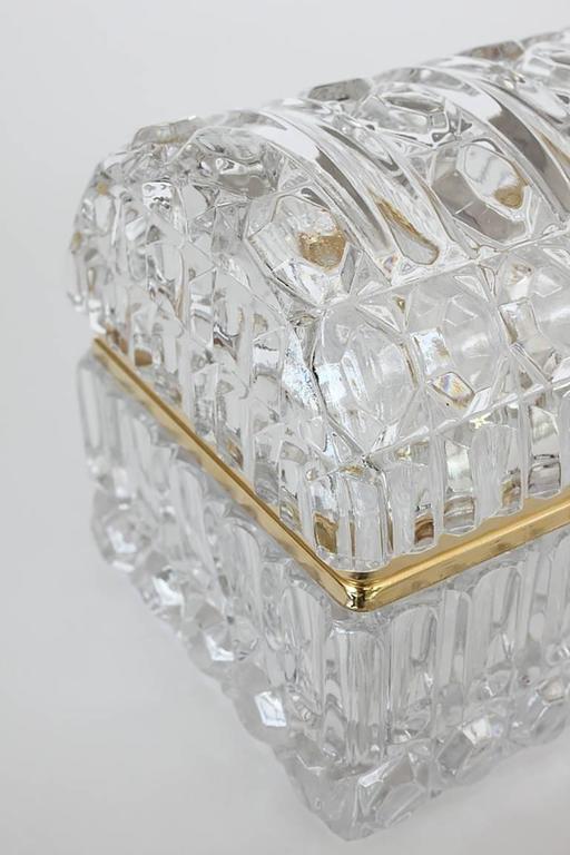 Cut Glass and Brass Jewelry Box at 1stDibs crystal glass jewelry box