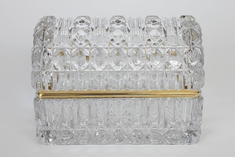 crystal glass jewelry box