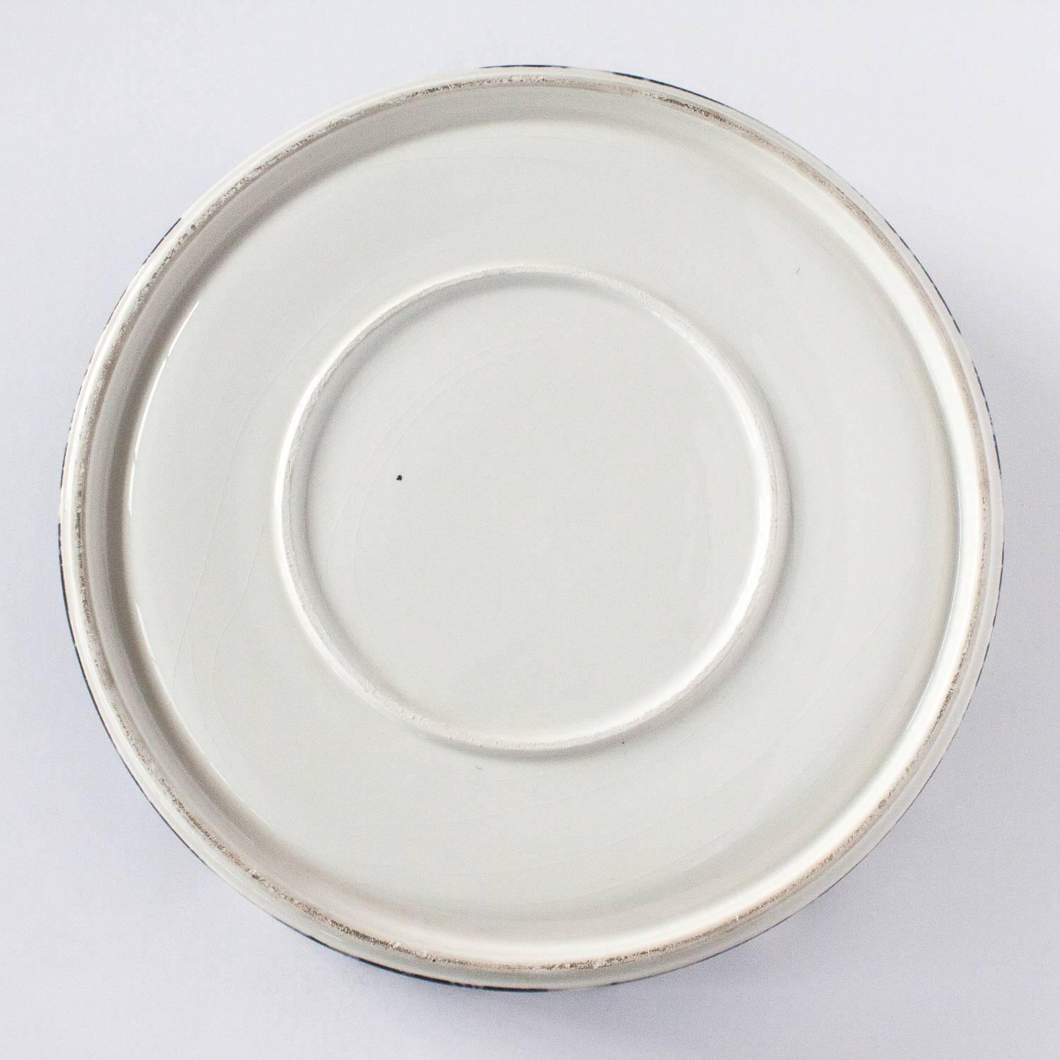 Alvino Bagni Faux Marble Ceramic Low Bowl 2