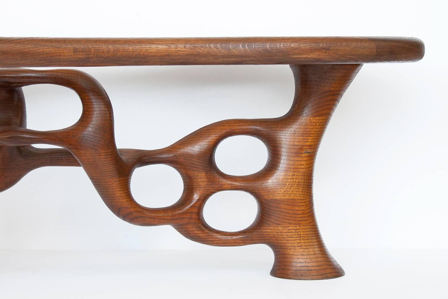 Glass Craig Lauterbach Freeform Sculptural Coffee Table