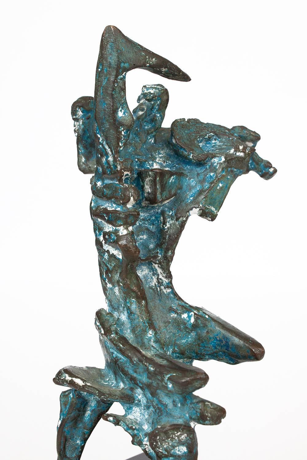 George Koras Bronze Abstract Sculpture "The Violinist" at ...
