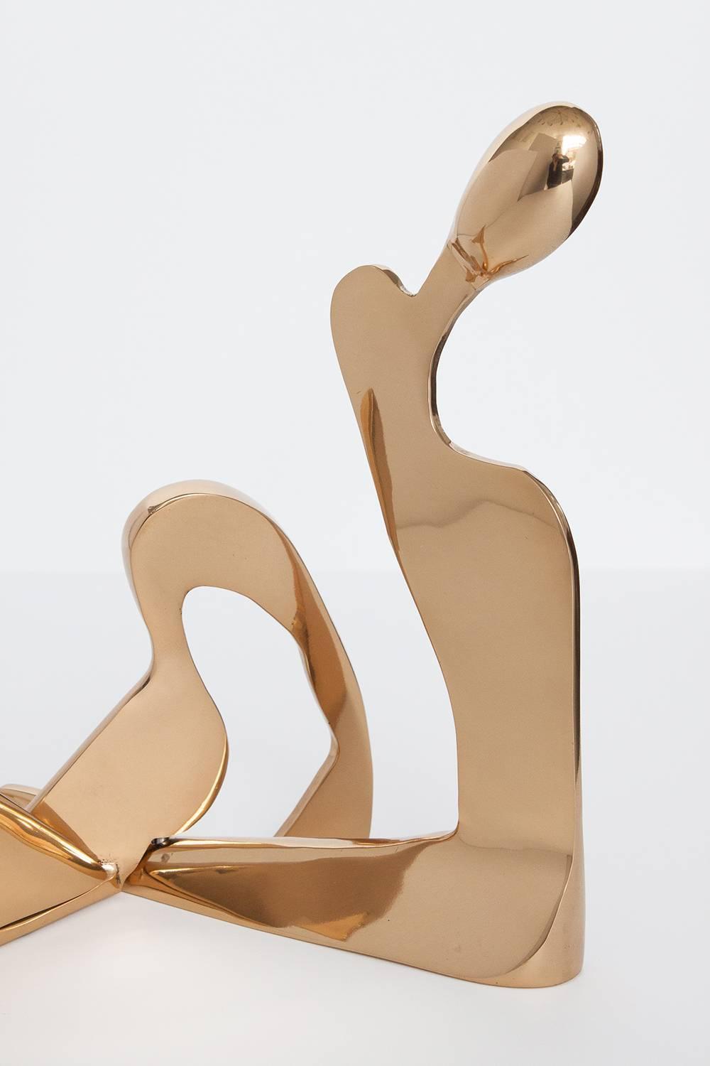 Brass Abstract Reclining Nude Sculpture By Eichengreen And Gensburg For brass-abstract-reclining-nude-sculpture-by-eichengreen-and-gensburg-for