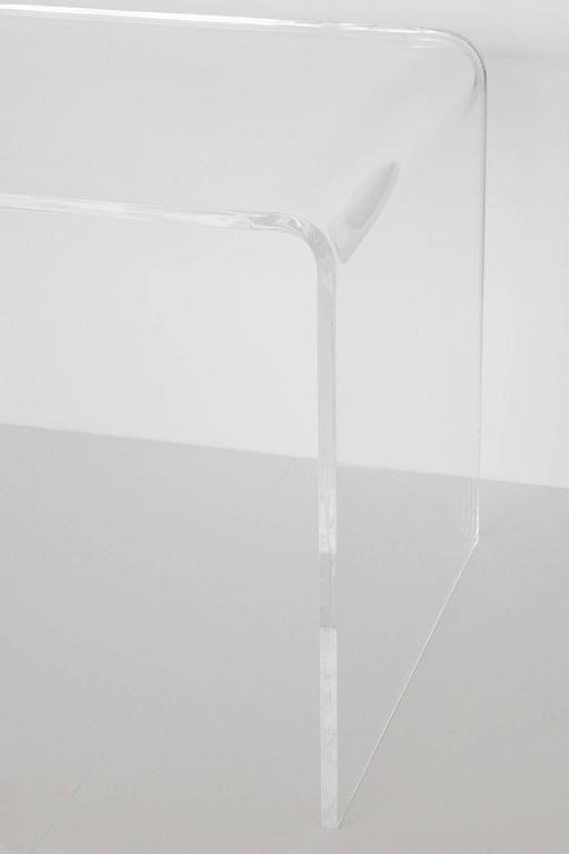 Lucite Waterfall End Table or Writing Desk at 1stDibs
