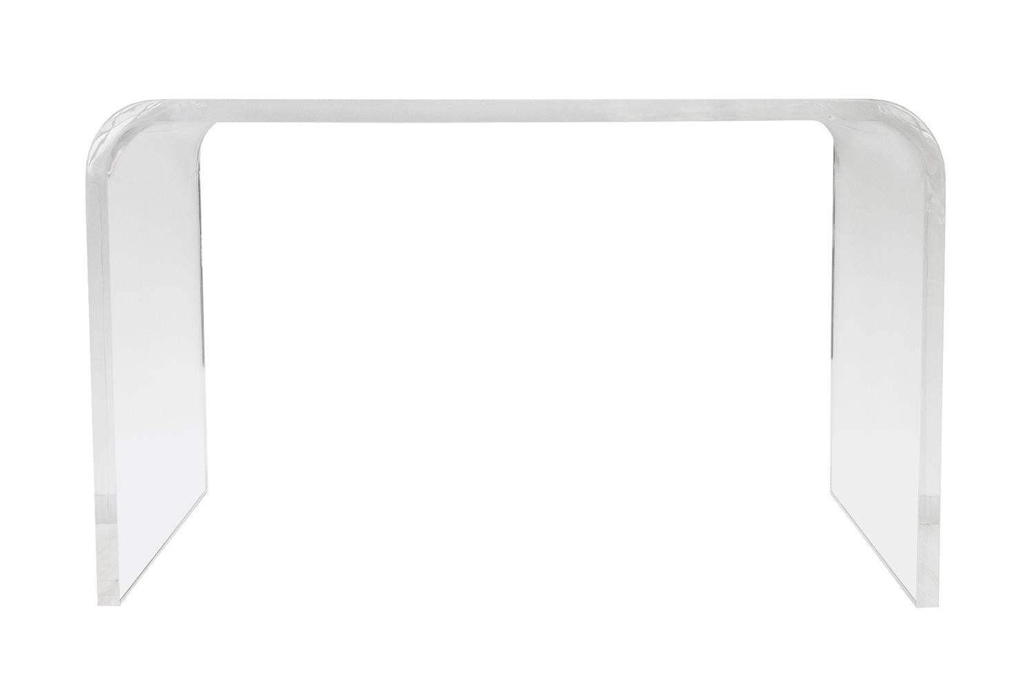 Small Lucite Waterfall Coffee Table or Side Table at 1stdibs