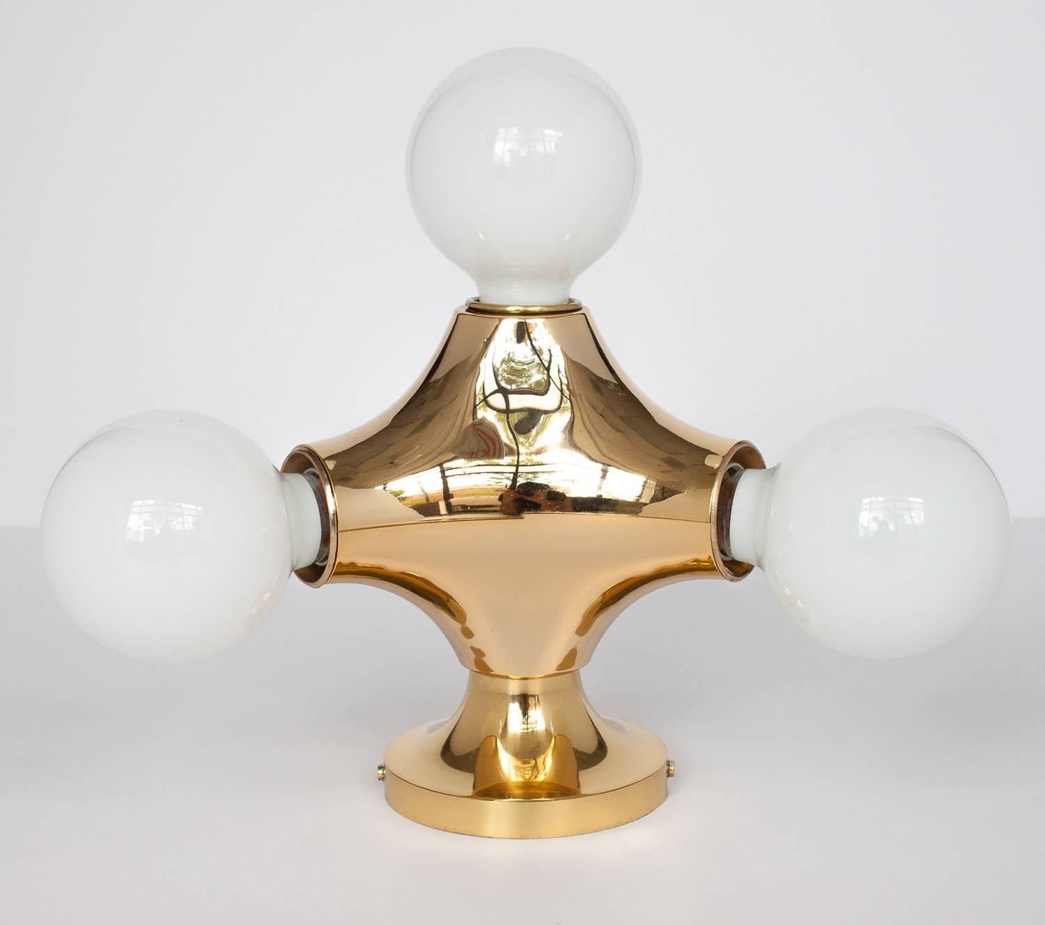Cosack Gold Molecule Flush Mount Wall Sconce Light For ...