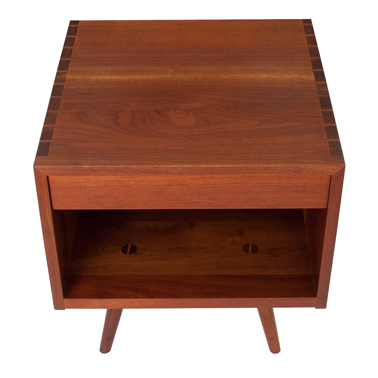 Pair of Solid Walnut Nightstands by George Nakashima 1