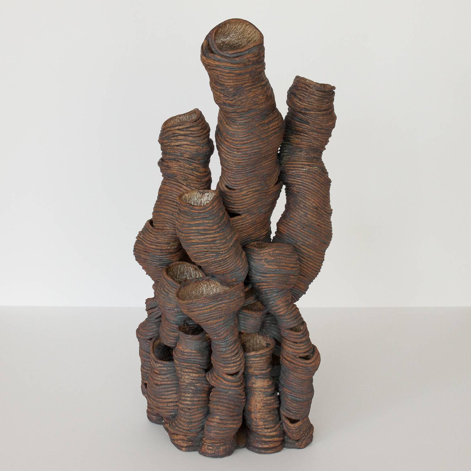 clay coil sculpture