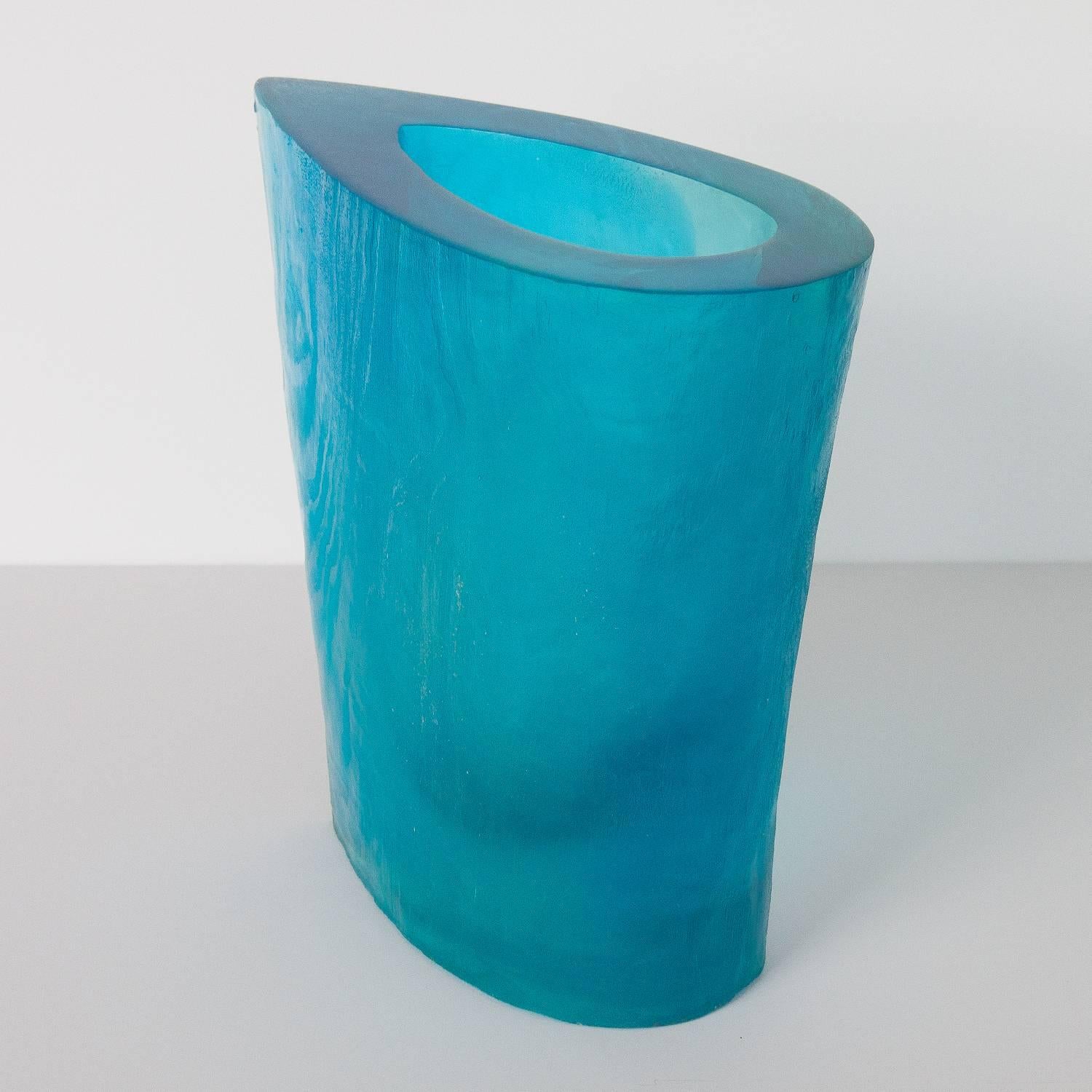 Hand-Crafted Terry Balle Resin Sculpture Vase