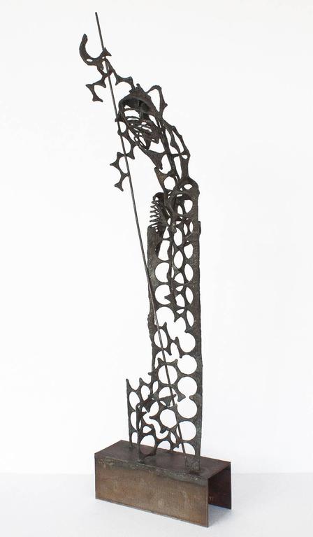 Tall Brutalist Don Quixote Abstract Sculpture At 1stdibs