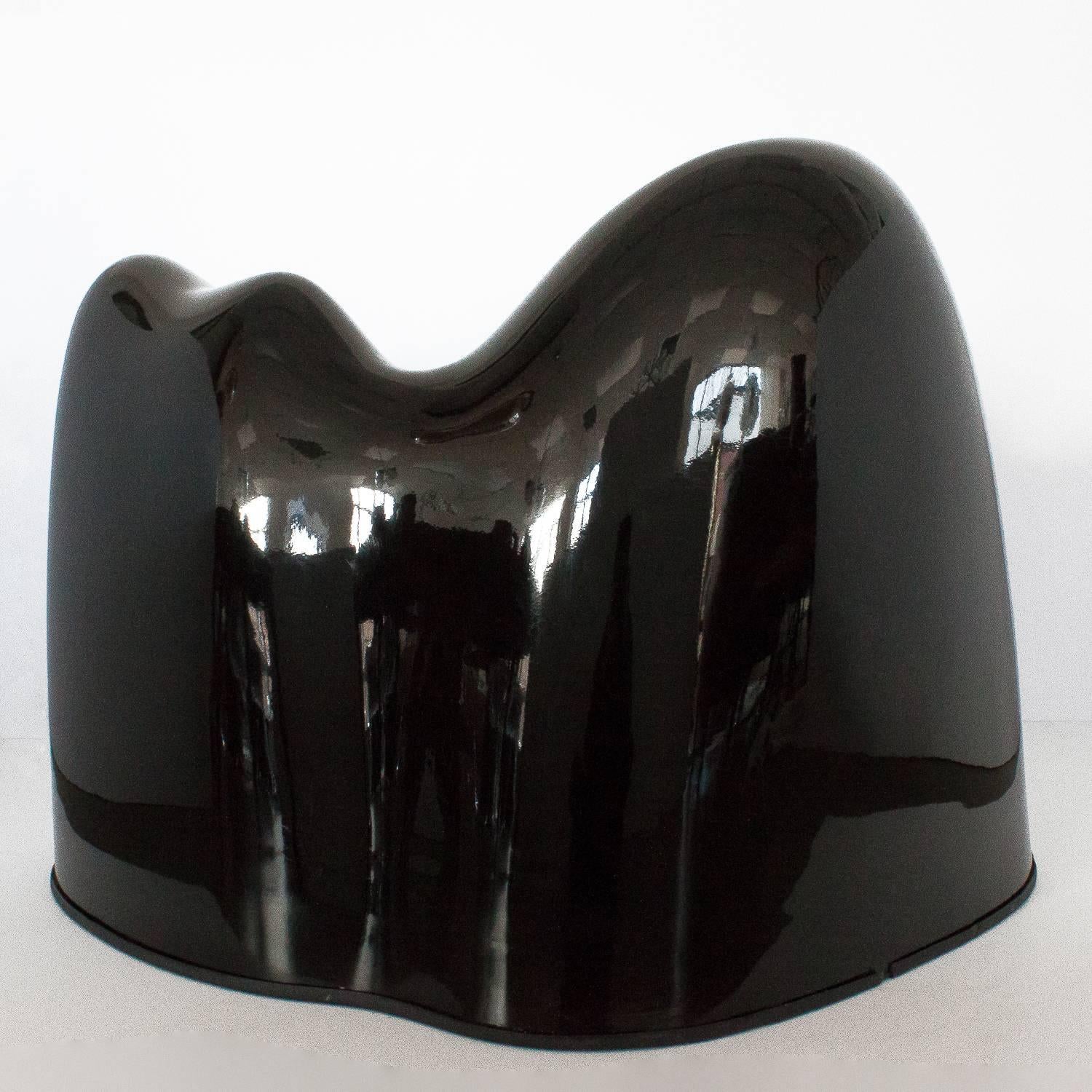 Pair of Black Molar Chairs by Wendell Castle 2
