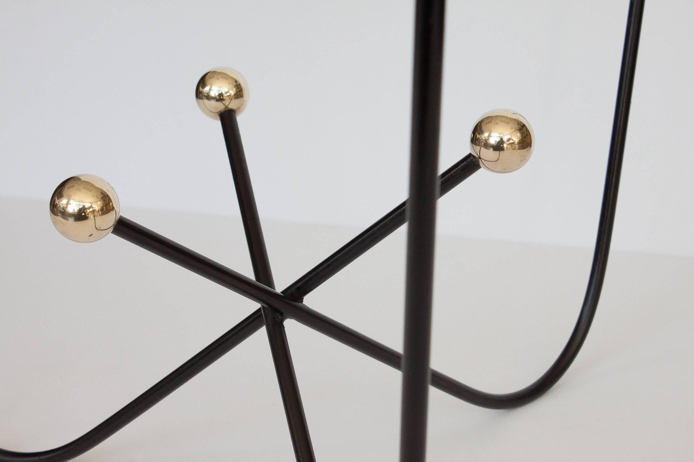 Black and Brass Cocktail Table by Edward Ihnatowicz 1