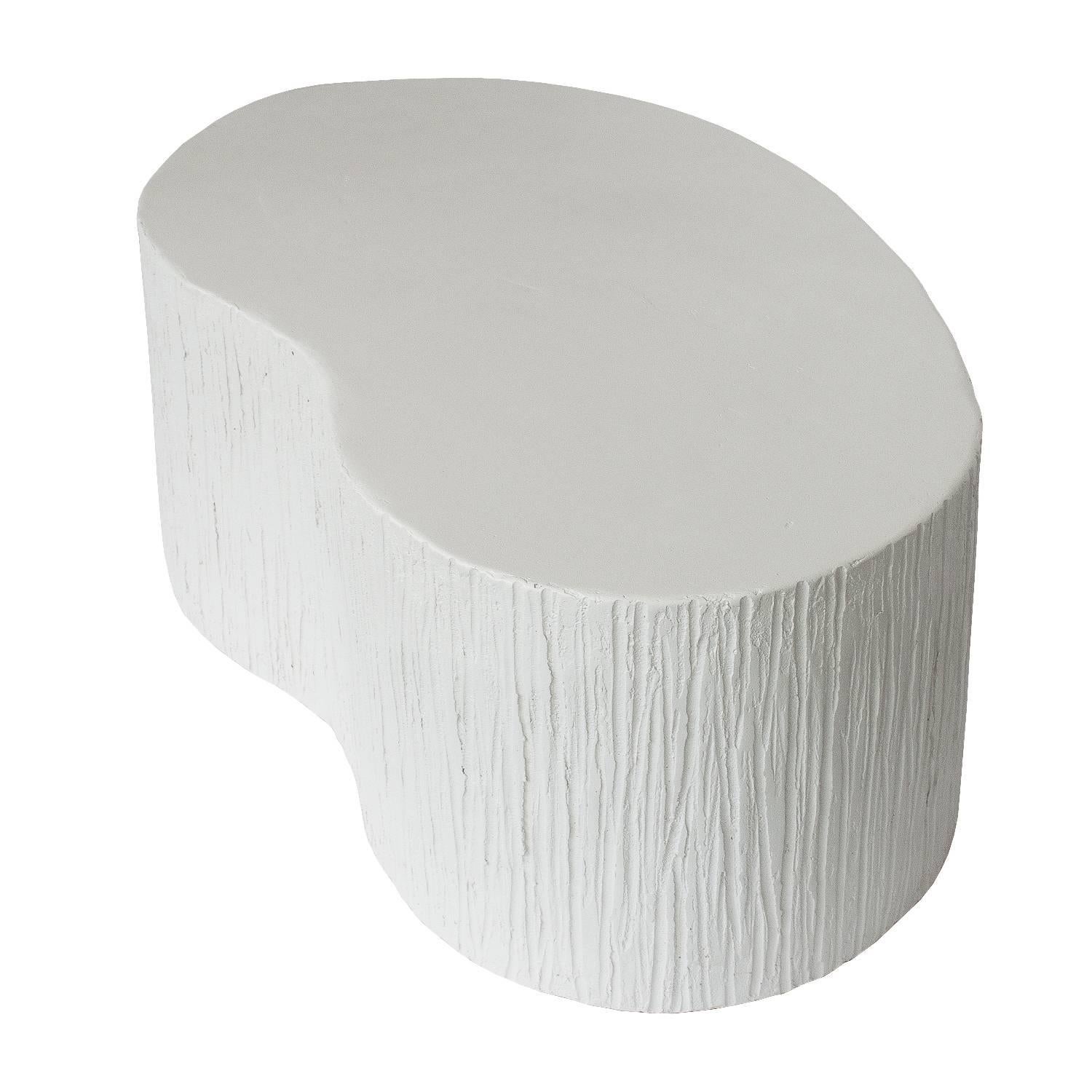 textured side table