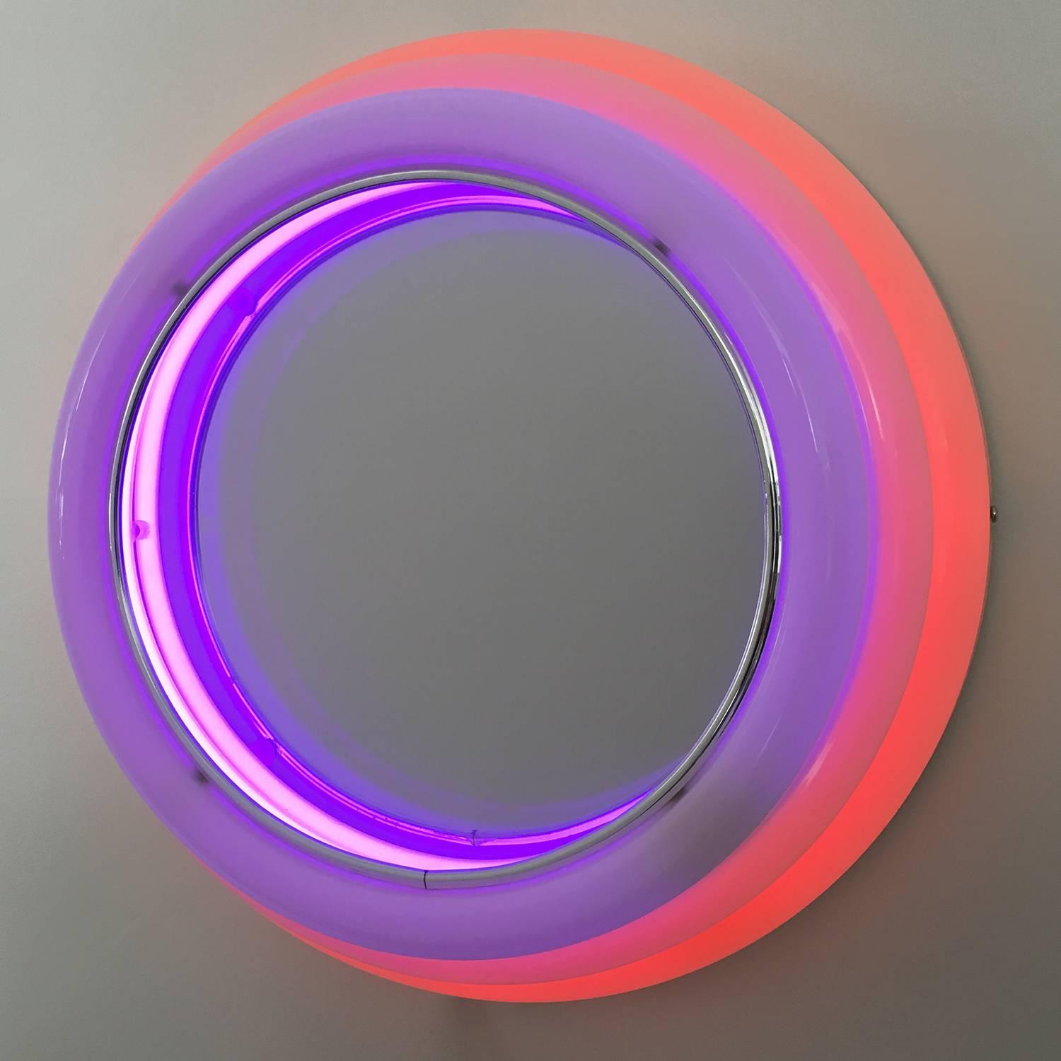 neon light mirror