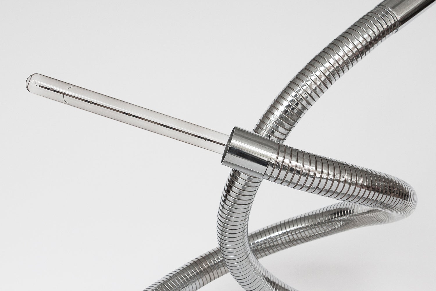 Unique 1960s Italian Chrome Flexible Snake Lamp For At 1stdibs