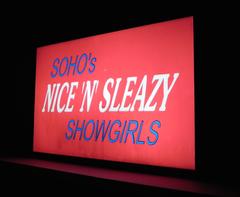 God's Own Junkyard "Soho's Nice 'n' Sleazy Showgirls" Light Box