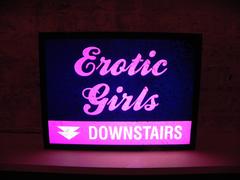 God's Own Junkyard, Erotic Girls Downstairs Light Box